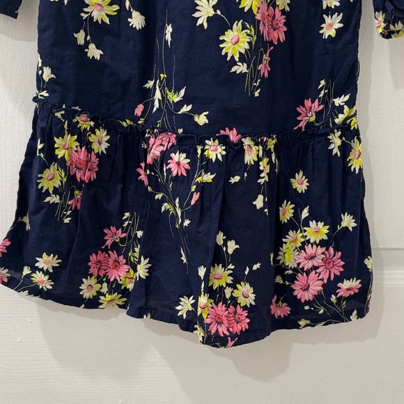 GAP Kids Floral Dress in Navy and Pink - Picture 4 of 7